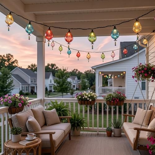 Vigdur Outdoor String Lights, 10FT Multicolor Patio String Lights Plug-in - Image 6