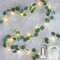 suddus 33FT Eucalyptus Garland String Lights Battery Operated Copper Wire by SUDDUS