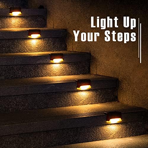 GIGALUMI Led Solar Deck Lights, 16 Pack，Waterproof, Warm White - Image 3