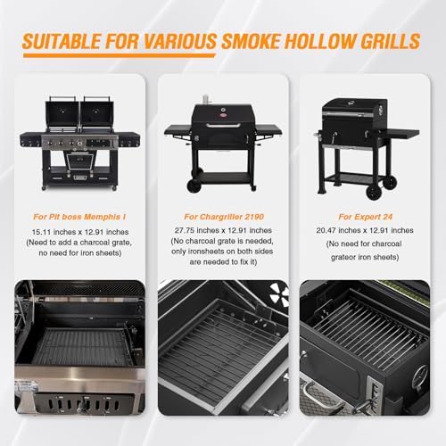 Stretchable 15-28 Inches Charcoal Tray for Expert Grill Replacement Parts - Image 2