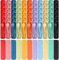 YDYTOP Reusable Travel Utensils Set with Case, 55 Sets Wheat Straw Knife Fork Spoon Cutlery, Multicolor Plastic Silverware for Kids and Adults, School Lunch, Party, Picnic and Camping by YDYTOP