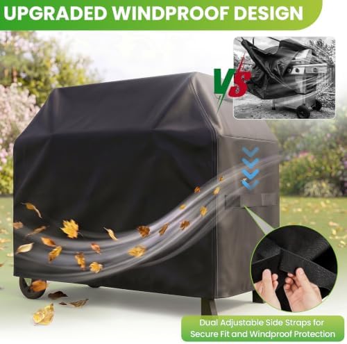 Grill Cover for Outdoor Grill, 60 inch Grill Covers Heavy Duty Waterproof - Image 4
