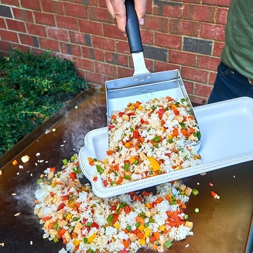 Cuisinart Griddle Food Mover - Extra-Large Stainless Steel Spatula for Rice, Vegetables and More, Perfect BBQ Tool, Cookouts, and Griddles, Large Scooper, 5-cup Capacity Food Scoop - Image 5