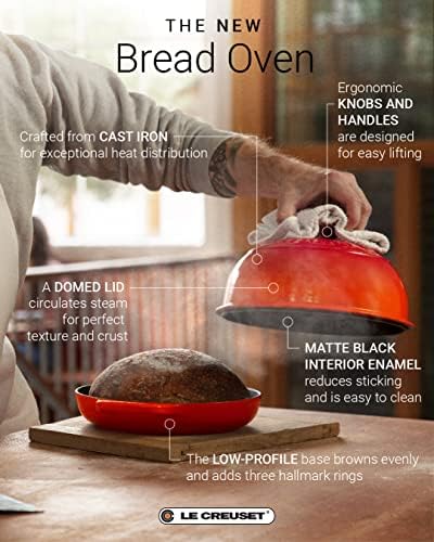 Le Creuset Enameled Cast Iron Round Bread Oven, 9.5 inch, Artichaut - Image 5