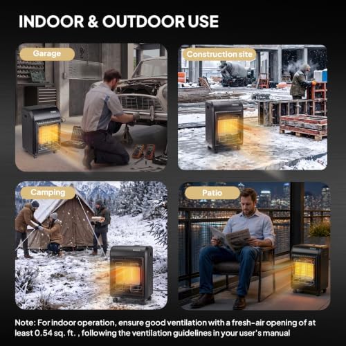 ROVSUN 18000 BTU Portable Propane Heater for Indoor & Outdoor Use with ODS - Image 6
