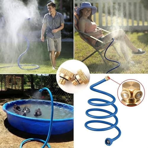 50Pcs Brass Mister Nozzles, 0.012" Misting Tips for Outdoor Cooling - Image 7