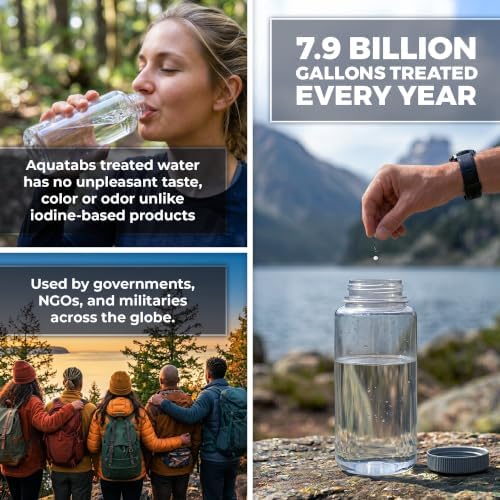 Aquatabs 49mg Water Purification Tablets, 30 Pack, EPA & NSF Certified - Image 3