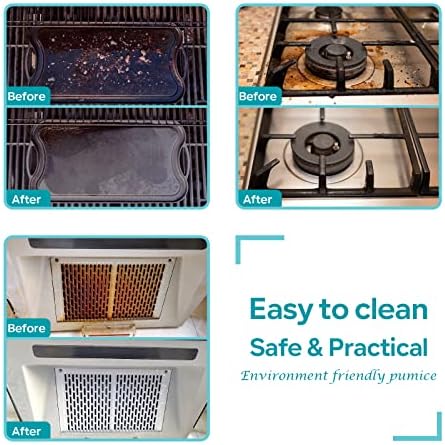 HaSteeL Grill Cleaning Brick, Griddle Pumice Stone for Removing Stains Kit of 8, Commercial Grade Grill Block Cleaner Accessories for Flat Top, Racks, Cast Iron, Sink, Effective & Reusable Clean Tool - Image 5