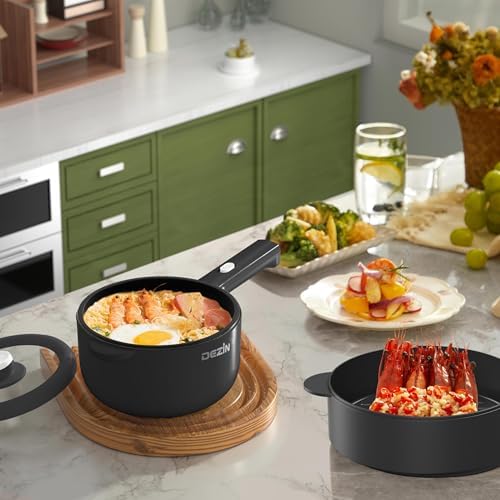 Dezin 2L Hot Pot Electric, Non-Stick Electric Pan, 700W Adjustable Power - Image 2