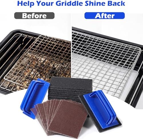 Reallnaive 93 Pcs Griddle Cleaning Kit for Flat Top Grill,Blue - Image 6