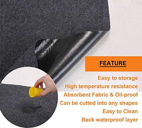 Brinman Under Grill Mat,Premium Grill Mat for Deck,Absorbent Oil Pad Protector for Decks and Patios,Waterproof,BBQ Mat for Under BBQ,36x60 Inch… - Image 6