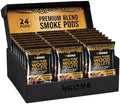 Kona Smoke Pods Premium Blend Pellets Intended for Ninja Woodfire Grill, 24 Stay-Fresh - Sealed Single-Use Pouches for No-Mess Smoking Sessions by Kona