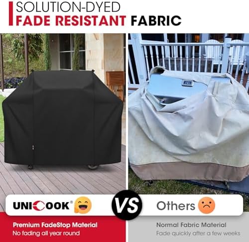 Unicook Grill Cover 58 Inch, Heavy Duty Waterproof UV Resistant BBQ Cover - Image 4