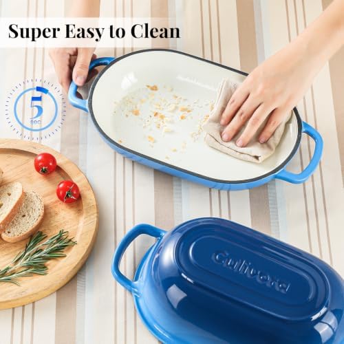 5-Quart Oval Dutch Oven for Bread Baking - Image 6