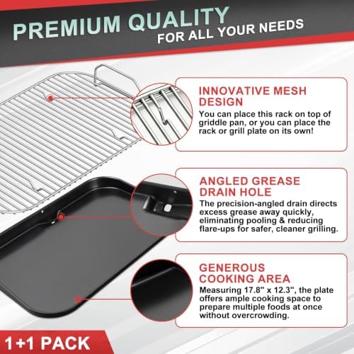 Griddle Plate for Ninja Pro Connect XL, Woodfire XL OG900 Rack Accessories - Image 4