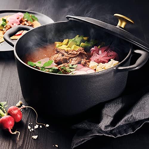 Tramontina Bestow Enameled Cast Iron 5.5-Qt Round Dutch Oven Pot with Lid - Image 3