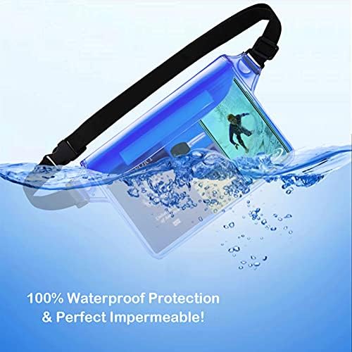 AiRunTech Waterproof Pouch with Waist Strap (2 Pack) | Beach Accessories Best Way to Keep Your Phone and Valuables Safe and Dry | Perfect for Boating Swimming Snorkeling Kayaking Beach Pool Water Park - Image 4