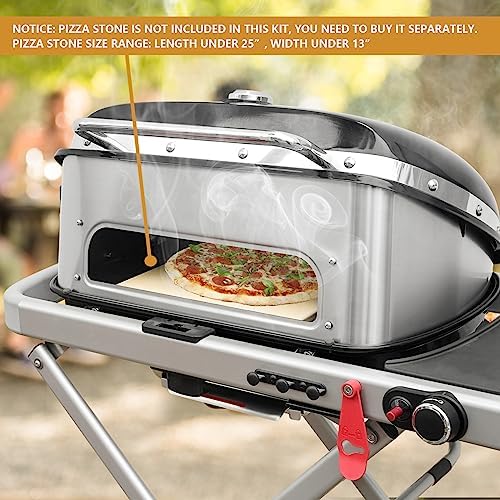 onlyfire Multi-Purpose Stainless Steel Rotisserie Ring and Pizza Combo Kit - Image 4