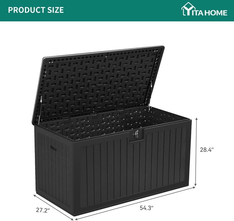 YITAHOME XL 180 Gallon Large Deck Box - Image 4