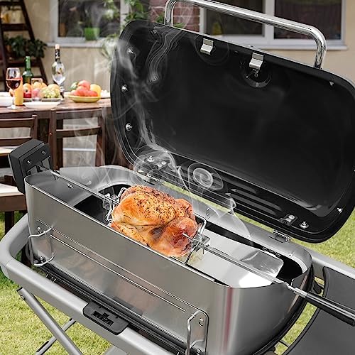 onlyfire Multi-Purpose Stainless Steel Rotisserie Ring and Pizza Combo Kit - Image 5
