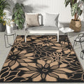 GENIMO Outdoor Rug, Waterproof Plastic Rugs for Patio, 9'x12' Onyx Brown by GENIMO