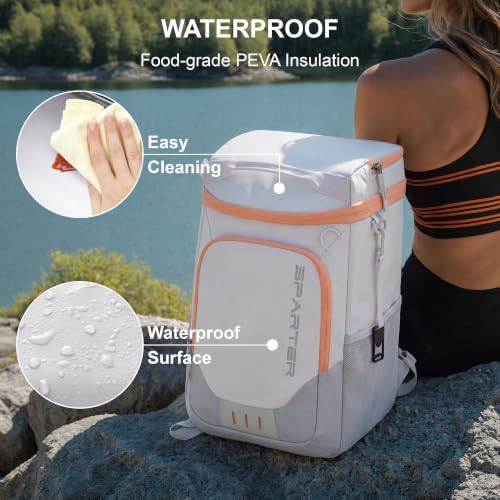 SPARTER Backpack Cooler Insulated 33/49 Can Leakproof Waterproof Bag Beach - Image 5
