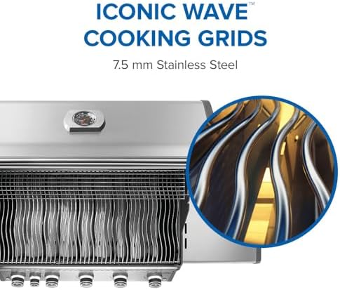 Napoleon Rogue PRO 625 5-Burner Natural Gas Grill with Infrared Side Burner - Image 5