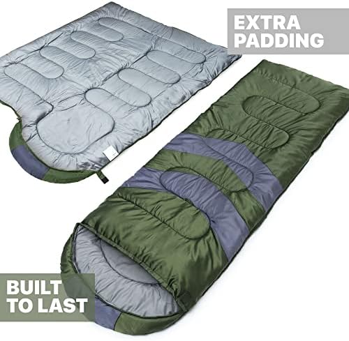 MalloMe Sleeping Bags for Adults Cold Weather & Warm - Backpacking Camping Sleeping Bag for Kids 10-12, Girls, Boys - Lightweight Compact Camping Essentials Gear Accessories Hiking Sleep Must Haves - Image 4