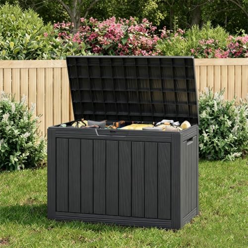 KAMABOKO 55 Gallon Outdoor Storage Box Waterproof Deck Box for Patio by KAMABOKO
