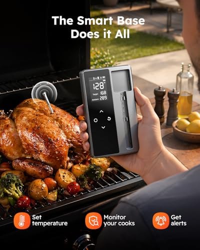 Wireless Meat Thermometer Digital, Smart Bluetooth Instant Read, Grey - Image 2