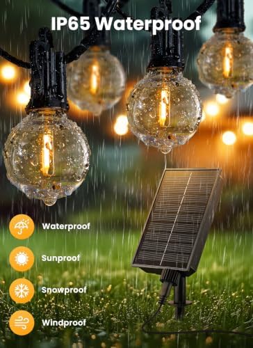 Brightown 58FT 26LED Solar String Lights Outdoor with Remote & USB Port - Image 3