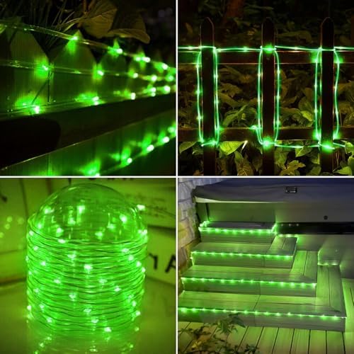 Solar Rope Lights, 66ft 200LED Solar String Lights, 8 Modes, Waterproof - Image 7