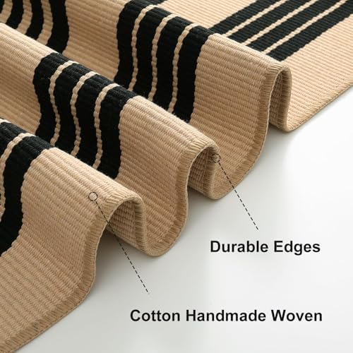 OJIA Fall Front Door Mat 27.5"x43", Striped Outdoor Rug Porch Decor - Image 5