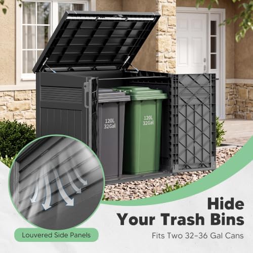 Large Outdoor Storage Shed, Heavy Duty Weatherproof Storage Cabinet - Image 6