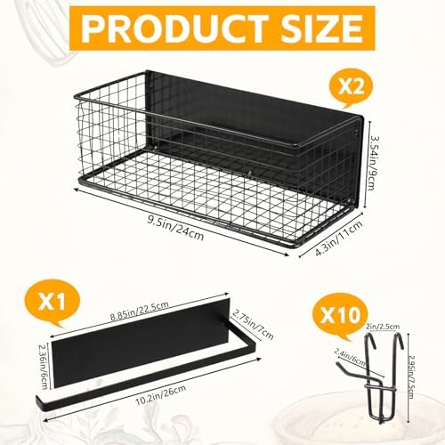 3 Pack Magnetic Storage Bins for Traeger - Include 2 Baskets 1 rack 10 hooks - Accessories Suit for Ironwood 885, Pro Series 34, Pro Series 22, Pro D2 575, Pro 780, Ironwood 650 And Pit boss, Z-Grills - Image 2