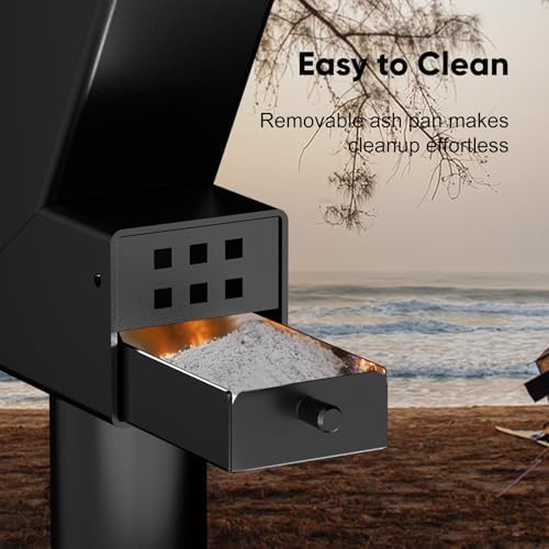Rayzi 58 Inch Pellet Stove, Decorative Wood Pellet Heater Burning Fireplace - Image 6
