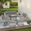 Outdoor Patio Furniture Set PE Wicker Rattan Outdoor Sectional Sofa by MuphyersPatioFurniture