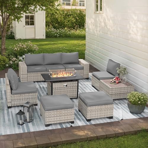 Outdoor Patio Furniture Set PE Wicker Rattan Outdoor Sectional Sofa by MuphyersPatioFurniture