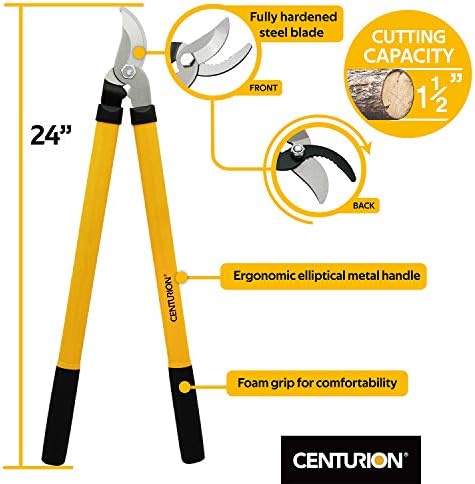 Centurion 1222 3-Piece Lopper, Hedge Shear & Pruner Combo Set, Heavy Duty Tree, Shrub & Bush Care Kit for Lawn, Garden & Yard, Ideal for Indoor & Outdoor Gardening, Branch Cutting & Plant Trimming - Image 2