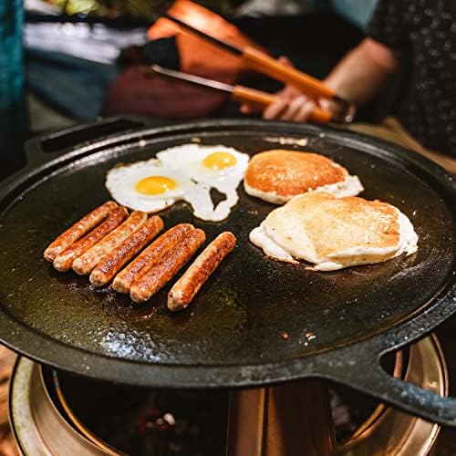 Solo Stove Yukon Griddle + Hub, Cast Iron Cookware with Stainless steel Hub for 8” Elevation, Addition to Yukon fire pit, Weight: 21 lbs, Cooking surface diameter: 17.75" - Image 5