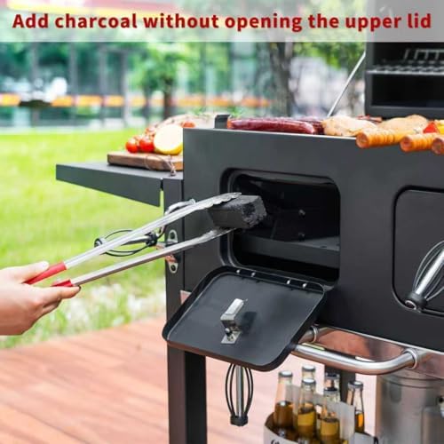 Charcoal Grill 753 Sq In,Extra Large BBQ Grill Adjustable Charcoal Trays - Image 4