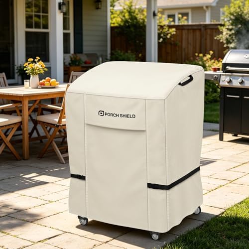 Porch Shield Waterproof Outdoor BBQ Grill Cover 32 inch, Light Tan - Image 7