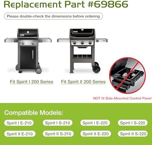 Warming Rack for Weber Spirit I II 200 Series 69866 Replacement Part GS4 E210 S210 E220 S220 Gas Grills with Front-mounted Control Panels (2013+) 67026 Stainless Steel Grill Upper Rack BBQ Accessory - Image 6