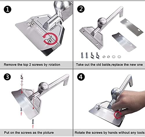 BOLOEXINO Griddle Scraper, Heavy Duty Flat Top Grill Scraper with 7 Blades - Image 5