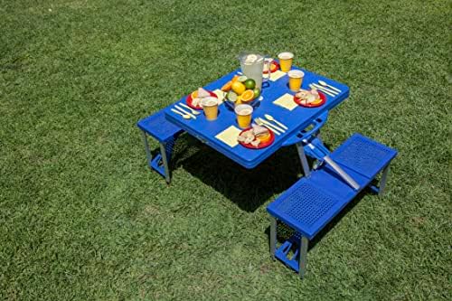 NHL Buffalo Sabres Portable Folding Picnic Table with Seating for 4 - Image 2