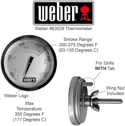Weber 63029 Temperature Gauge for 22.5" Smokey Mountain Cooker - Image 3