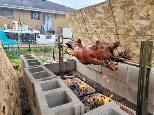 Smoke Daddy 53” Portable Electric Rotisserie Grill Kit – Heavy-Duty Spit Roaster for Whole Pig, Lamb & Large Meats - Image 5