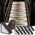 JOFIOS Solar Step Lights - 12 Pack, Waterproof IP67, Deck & Staircase Lights, Patio & Front Step (Cool Brown) by JOFIOS