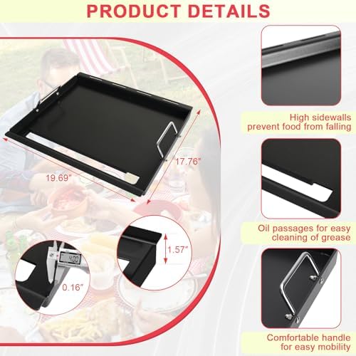 Full Size Spirit 200 Griddle Inserts for Weber GS4 Spirit II & I 200 Series - Image 3