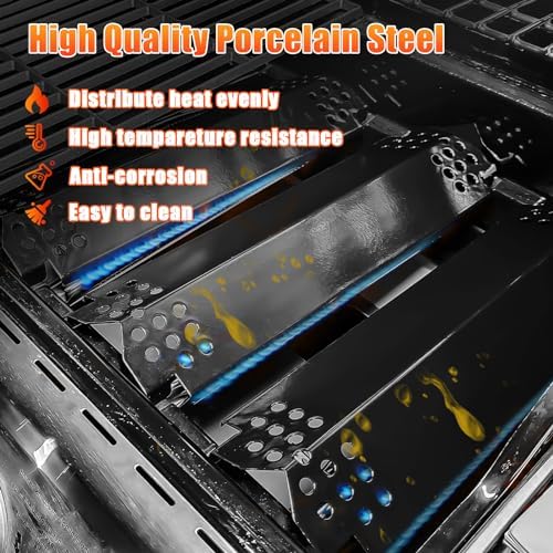 Uniflasy Grids Grates Replacement Parts for Nexgrill 720-0830H 4 Burner 5 Burner 720-0888N 720-0888S 720-0830x Gas Grill Heat Plates & Grates Parts for Nexgrill 17inch - Image 4